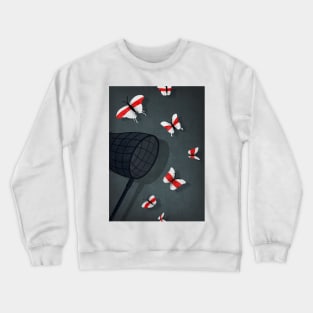 Сачок и бабочки Crewneck Sweatshirt